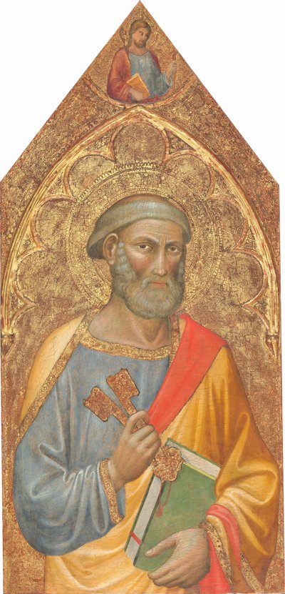 聖ペテロ、その上に聖ヤコブ少佐、［左パネル］、1415～1420年頃 作： Martino di Bartolomeo di Biagio