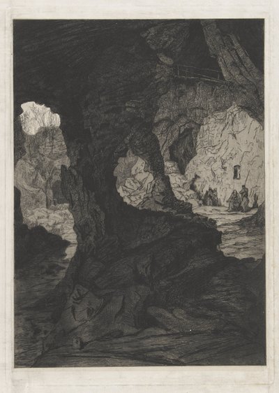 洞窟の眺め 作： Martinus Antonius Kuytenbrouwer jr.