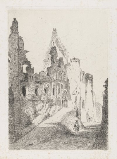 ヴィアンデン城跡 作： Martinus Antonius Kuytenbrouwer jr.