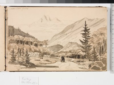 アルプスの風景 作： Martinus Rørbye
