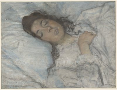 眠っている女性 作： Martinus van Andringa (signed by artist)