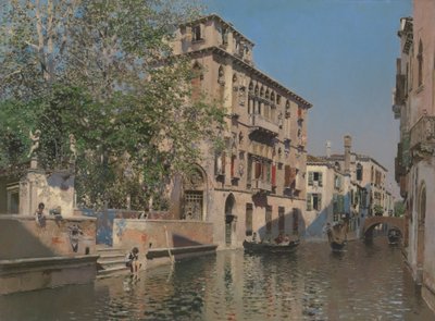 ヴェネツィアの運河、1875年頃 作： Martín Rico y Ortega