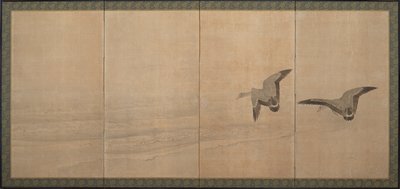 浜辺の雁」 江戸時代・18世紀 作： Maruyama Okyo