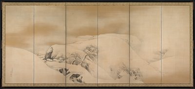 冬の日、1784年。 作： Maruyama Okyo