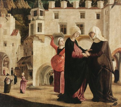 訪問、c.1502（トウヒの木に絵を描く） 作： Marx Reichlich