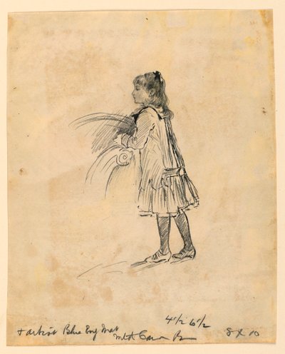 子供の頃のマリアン・ヘイグ、1883年 作： メアリーハロックフット
