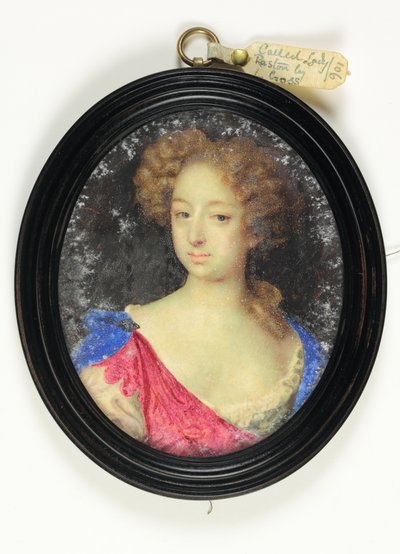 パストン夫人と呼ばれる女性（水彩・ベラム 作： Mary Beale