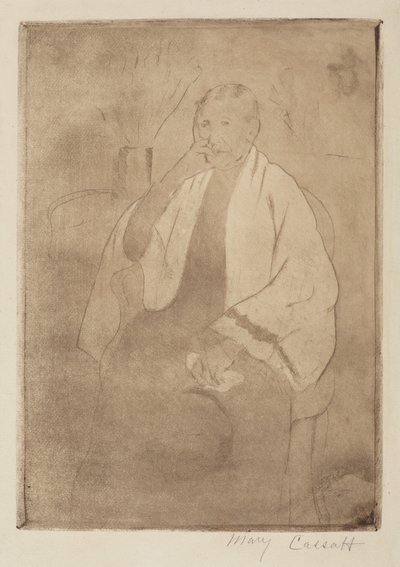 芸術家の母の肖像 作： Mary Cassatt