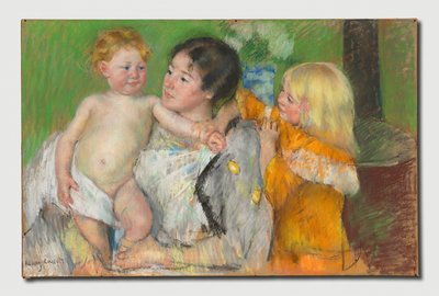 お風呂の後 作： Mary Cassatt