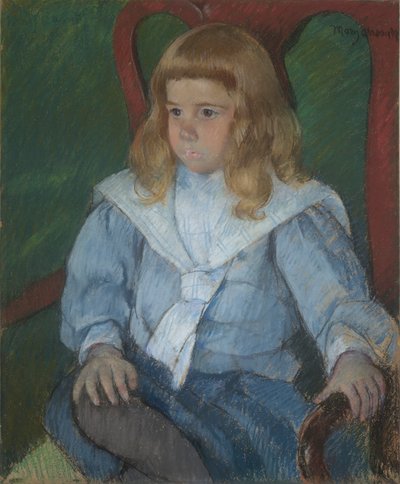 ゴールデン カールの少年 (Harris Whittemore, Jr., B.A. 1918 の肖像) 作： Mary Cassatt