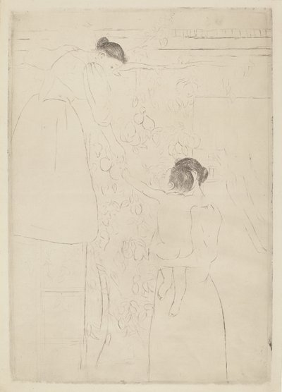果物を集める、c。 1893年。 作： Mary Cassatt