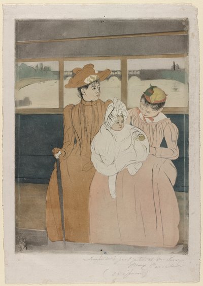 バフィーでは、1890-91。 作： Mary Cassatt