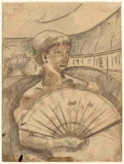 オペラボックスで (第3番) [直訳] 作： Mary Cassatt