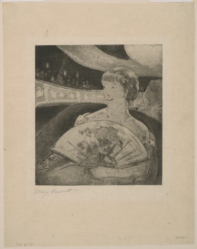 オペラボックスで 第3番 作： Mary Cassatt