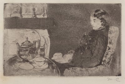 アフタヌーンティーのリディア 作： Mary Cassatt