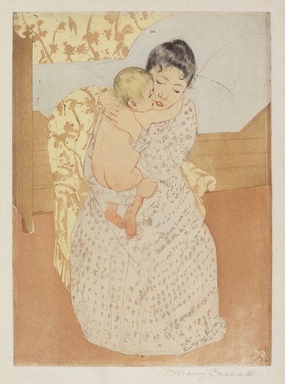 母性愛撫 作： Mary Cassatt
