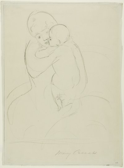 母性愛撫 作： Mary Cassatt