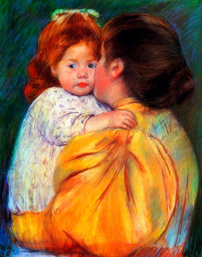 マターナルキス、1896年。 作： Mary Cassatt
