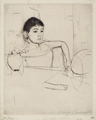 ブルネットのミミ 作： Mary Cassatt