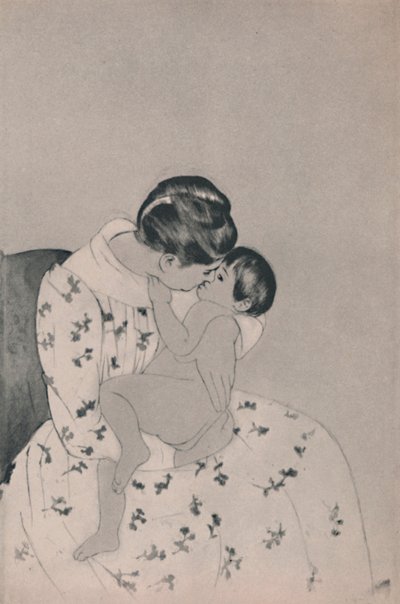 母と子、1890年代頃、1946年 作： Mary Cassatt