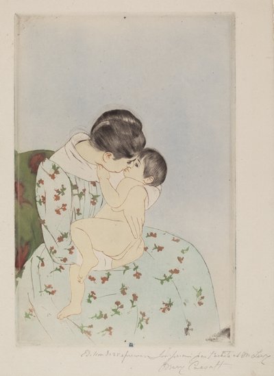 母のキス 作： Mary Cassatt