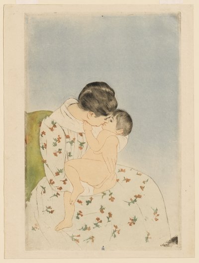 母の口づけ 作： Mary Cassatt