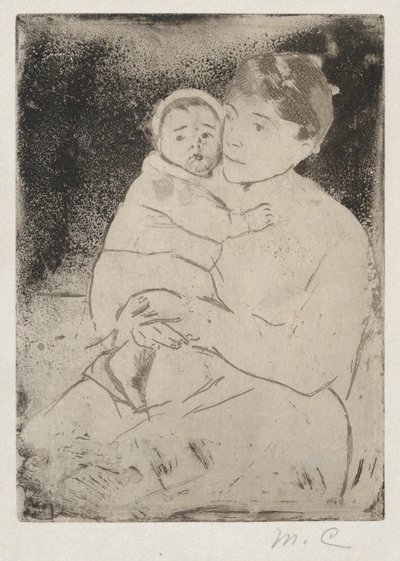 看護師と赤ちゃんの請求書 (No. 1) 作： Mary Cassatt