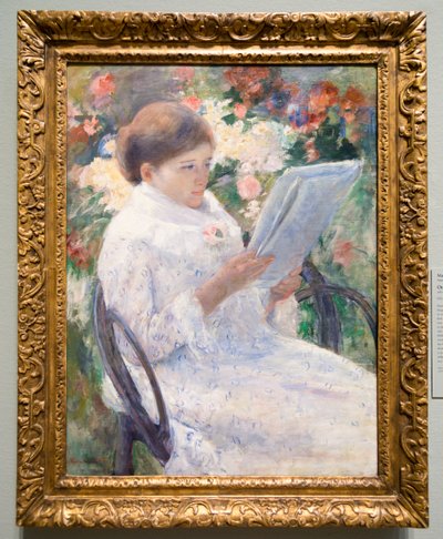 バルコニーにて 作： Mary Cassatt