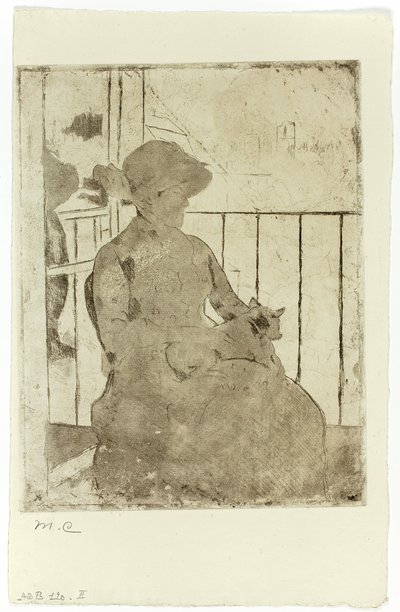 バルコニーで 作： Mary Cassatt