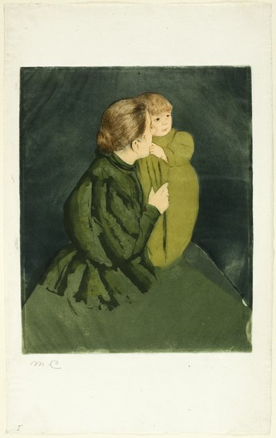 農民の母と子 作： Mary Cassatt