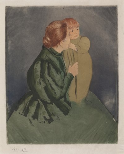 農民の母子像 1894年頃 作： Mary Cassatt