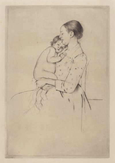 静かな、1891年頃 作： Mary Cassatt