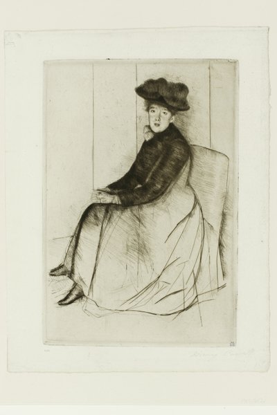反射 作： Mary Cassatt