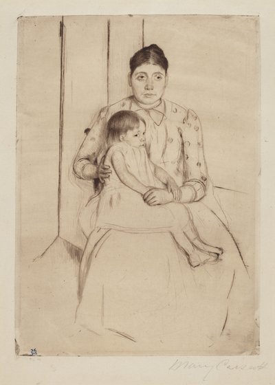 リポーズ、1890年頃 作： Mary Cassatt
