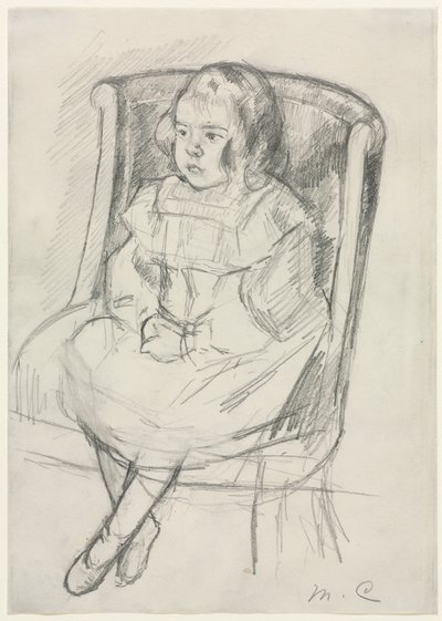 Simone Seated、c。 1903。 作： Mary Cassatt