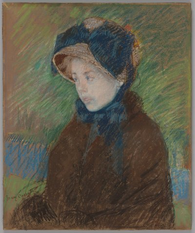 ストローボンネットのスーザン 作： Mary Cassatt