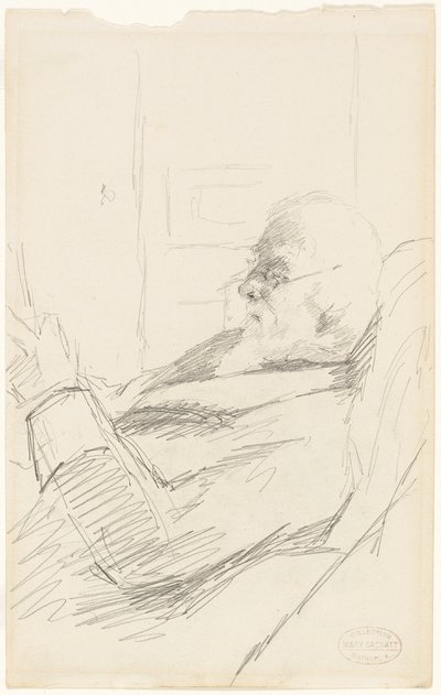 芸術家の父の朗読 作： Mary Cassatt