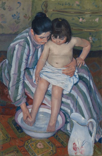 子供のお風呂 作： Mary Cassatt