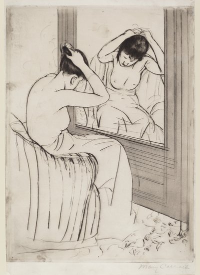 The Coiffure, 1890-1891. 作： Mary Cassatt