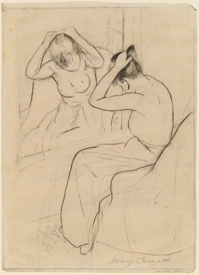 The Coiffure』1891年。 作： Mary Cassatt