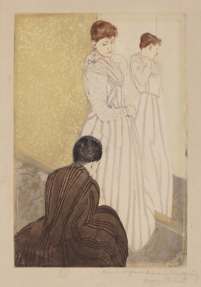 フィッティング 作： Mary Cassatt