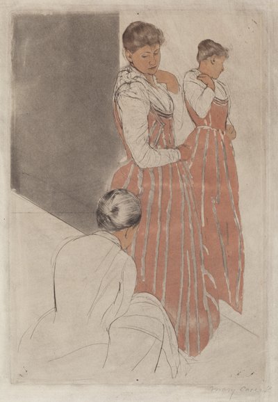 フィッティング 作： Mary Cassatt