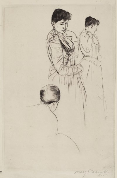 フィッティング 作： Mary Cassatt