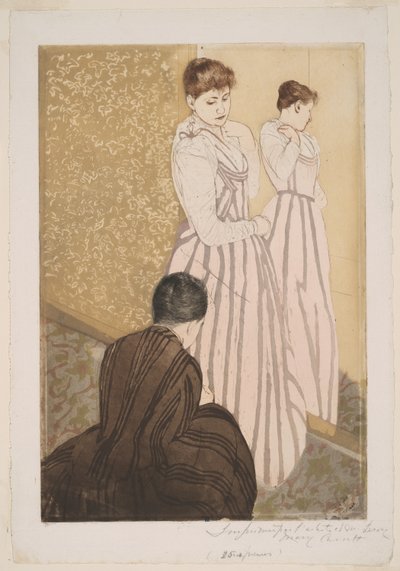 フィッティング 作： Mary Cassatt