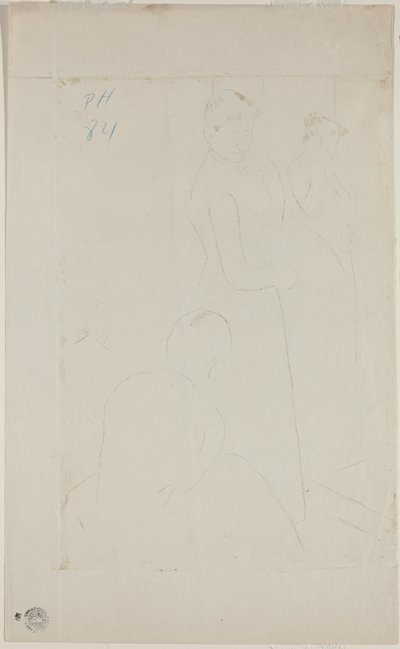 フィッティング [裏面] 作： Mary Cassatt