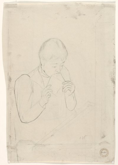 レターヴァーソ、1890〜1891年。 作： Mary Cassatt