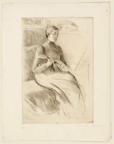 マンドリン奏者 作： Mary Cassatt