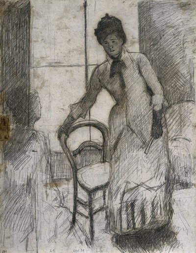 ビジターレクト、c。 1881年。 作： Mary Cassatt