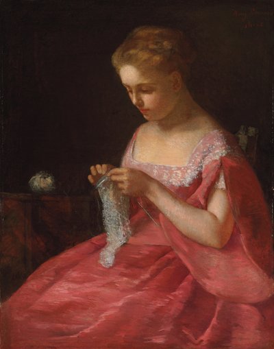 若い花嫁、1866-67年 作： Mary Cassatt