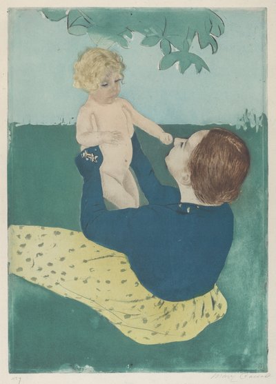 トチノキの木の下 作： Mary Cassatt